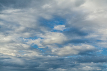 Stormy cloudy sky texture background