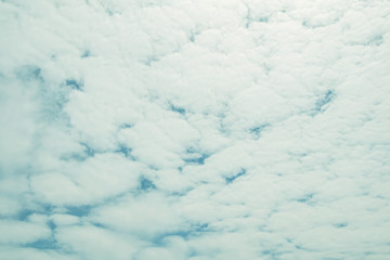 Beautiful sky and clouds in soft color.Soft  cloud in the sky background blue tone.