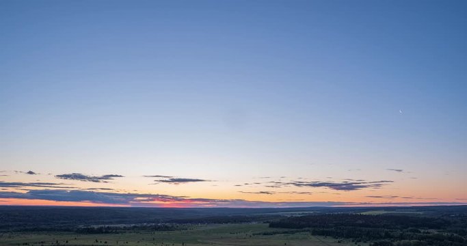 4K Time lapse, beautiful sky with dark blue clouds background, Sky with clouds weather nature cloud blue, Blue sky with clouds and sun, Clouds At Sunrise.