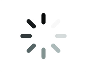 web loading icon-vector illustration, black color loading icon 