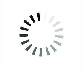 web loading icon-vector illustration, black color loading icon 