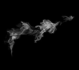 Smoke on a black background