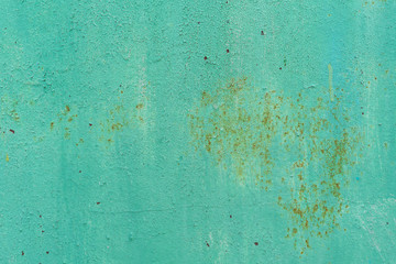 old rusty green iron surface. retro background