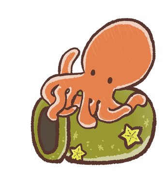 タコツボ タコツボ・蛸壺 フジツボ付き ロープ付き 店舗インテリア