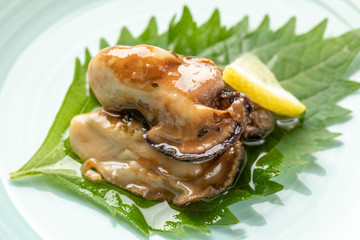 牡蠣のオリーブオイル漬け