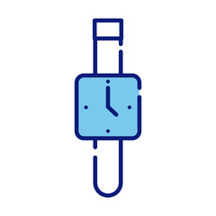 wristle watch line and fill style icon