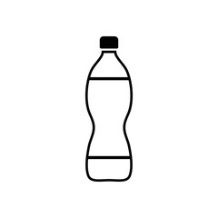 Plastic bottle vector icon. Web design icon. Plastic water bottle. Isolated icon plastic bottle with drink. Vector EPS 10