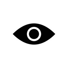 Eye vector icon. Open eye icon, The eye of the beholder. Web design icon. Symbol of the human eye. Vector EPS