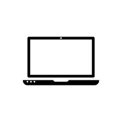 laptop icon, vector illustration. Vector web design.