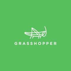 abstract grasshopper logo. grasshopper icon