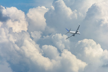 Fototapeta na wymiar 入道雲と飛行機