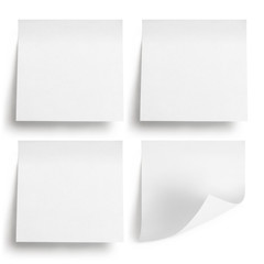 Blank stickers, isolated on white