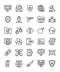 Computer Hacking Icons