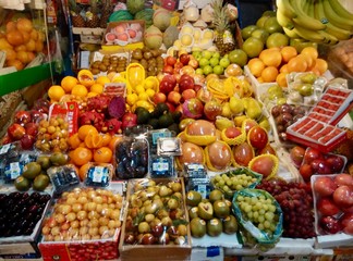 Fototapeta na wymiar Fruit market stall