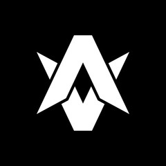 Illustration Vector Graphic Of Logo Letter A Simple, Suitable For Company Logo