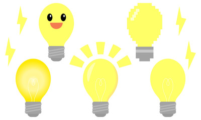 ピクセル 電球 ひらめき カラフル シームレス パターン Pixel Art Light Bulb Ideas Seamless Pattern Abstract Poster Abstra Ontamaudon
