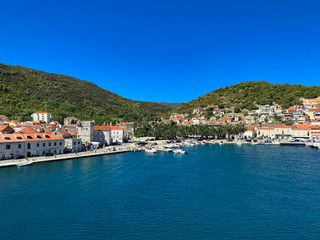 Fototapeta na wymiar Paradise in Europe, Beautiful Island in Croatia, Vis