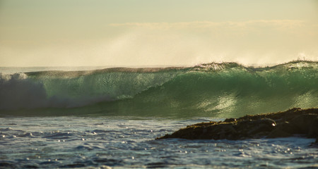 Waves breaking, Alexandra Bay, Noosa National Park
