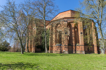 Fototapeta na wymiar Ruins of the Klosterkirche church in Dargun, Germany
