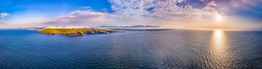 Aerial view of Dunmore Head in County Donegal - Ireland.