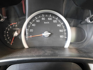 speedometer of car a closeup view