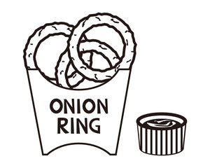 オニオンリングのベクターイラスト