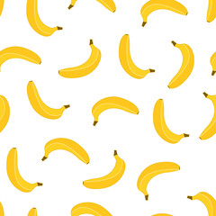 Bananas pattern background vector illustration 