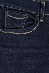 blue denim texture with a pocket details