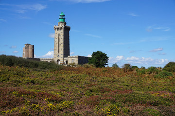 lighthouse on the Brittany coast, France