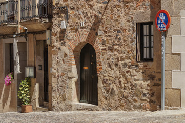 entrance to ancient building