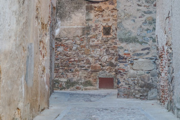alley in medieval city