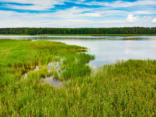 Obraz na płótnie Canvas Lake Kierwik on Masuria, Poland