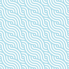 Blauwe oceaangolf Achtergrondpatroon naadloze tegels. Gebruik voor ontwerp.