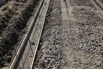 建物の基礎打設の為の型枠