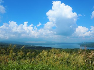 The Lake Yamanakoko and the Yamanakako Panoramic Viewing Platform