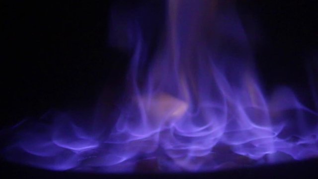 burning alcohol black background (Queimada)