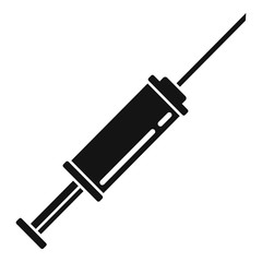 Dentist syringe icon. Simple illustration of dentist syringe vector icon for web design isolated on white background