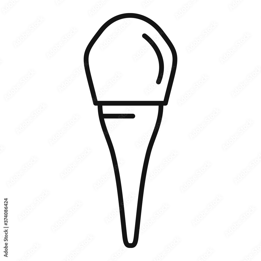 Poster tooth icon. outline tooth vector icon for web design isolated on white background