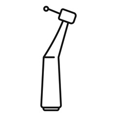 Dentist medical tool icon. Outline dentist medical tool vector icon for web design isolated on white background
