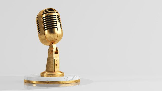 Golden microphone