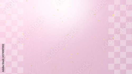 舞い散る金箔 ピンクの和紙の背景 Wall Mural Wallpaper Murals Imagefuji