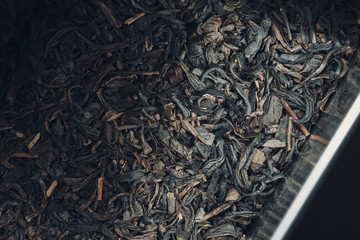 Green Tea Texture, Top view . Macro shot