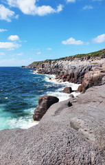 Beautiful italian Mediterranean coast in summer sun