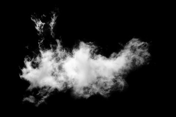 clouds on black background