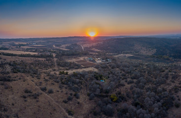 Sunset over the Bronberg Mountains
