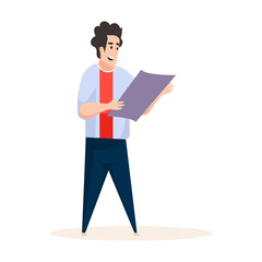 
Employee illustration design, personal assistant concept design 
