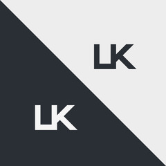 creative strong initial letter u and k , uk, logo vector concept