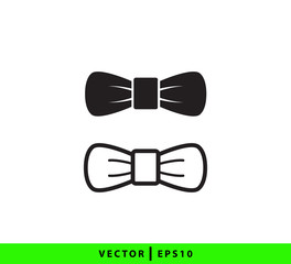 Tie icon vector logo template flat style