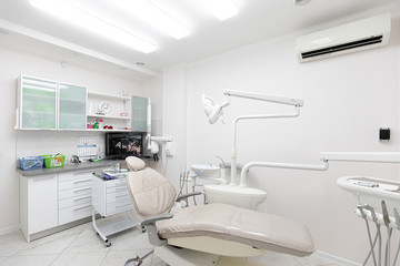 Interior of a new modern dental office