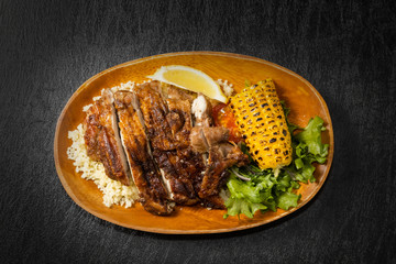 ジャマイカ料理 ジャークチキン　Jamaican food Jerk chicken 